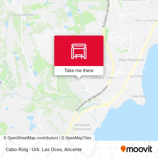 Cabo Roig - Urb. Las Ocas map
