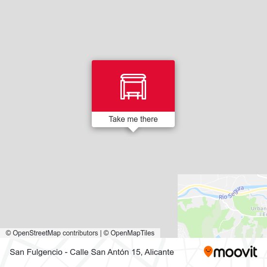 San Fulgencio - Calle San Antón 15 map
