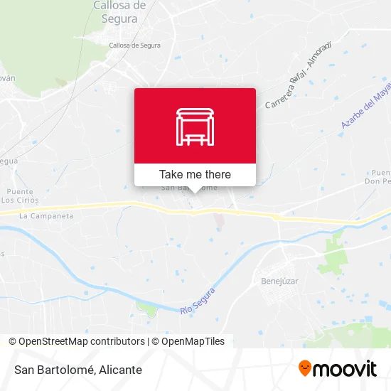 San Bartolomé map
