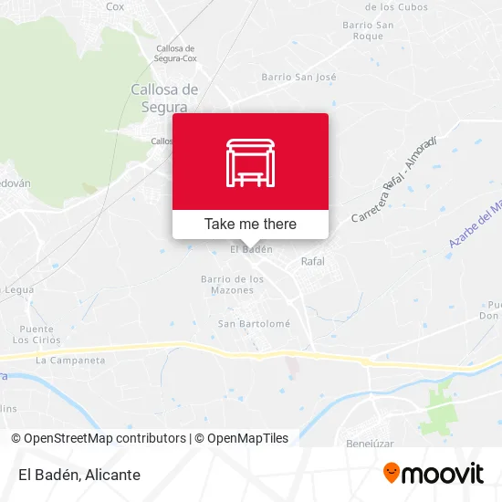 mapa El Badén