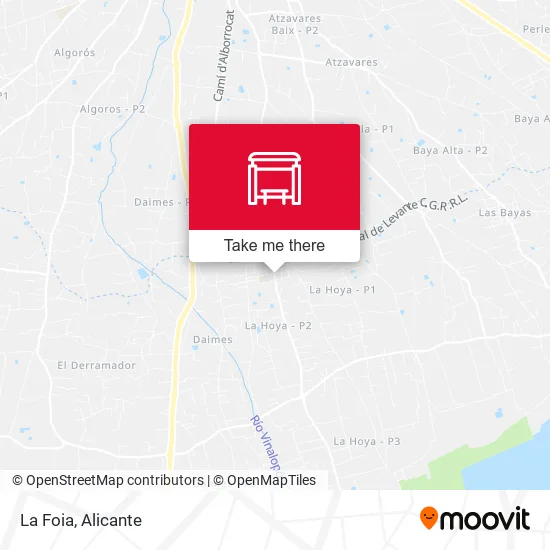 La Foia map