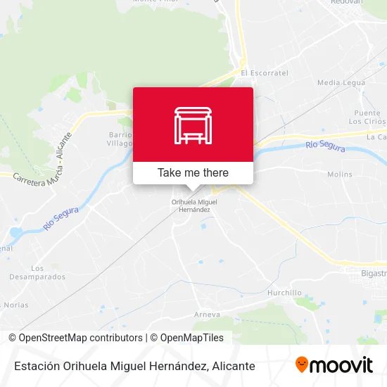 Estación Orihuela Miguel Hernández map