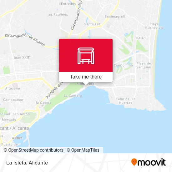 La Isleta map