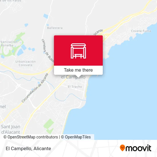 El Campello map