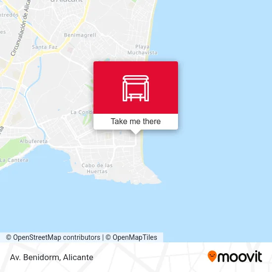 Av. Benidorm map