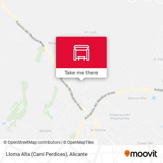 Lloma Alta (Camí Perdices) map