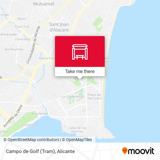 Campo de Golf (Tram) map
