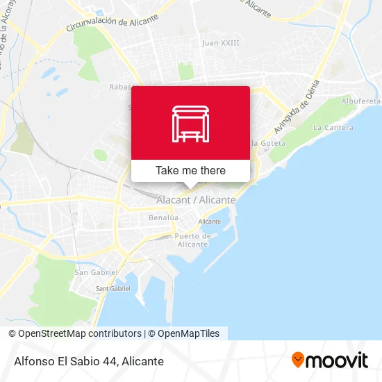 Alfonso El Sabio 44 map