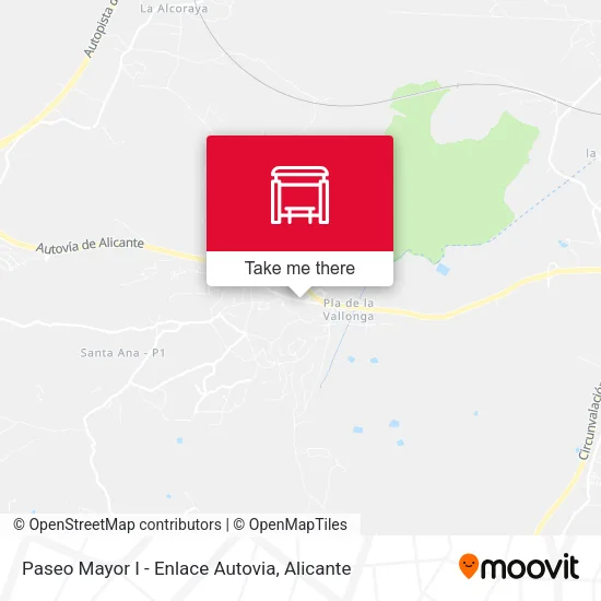 Paseo Mayor I - Enlace Autovia map