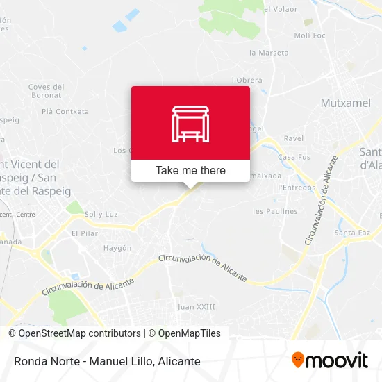 Ronda Norte - Manuel  Lillo map