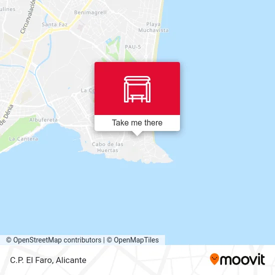 C.P. El Faro map