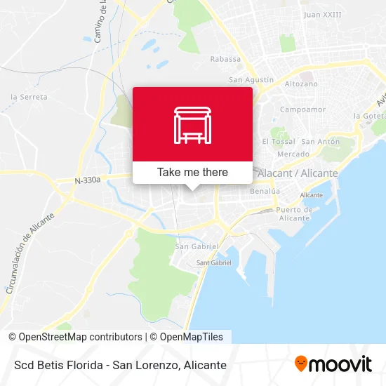 Scd Betis Florida - San Lorenzo map