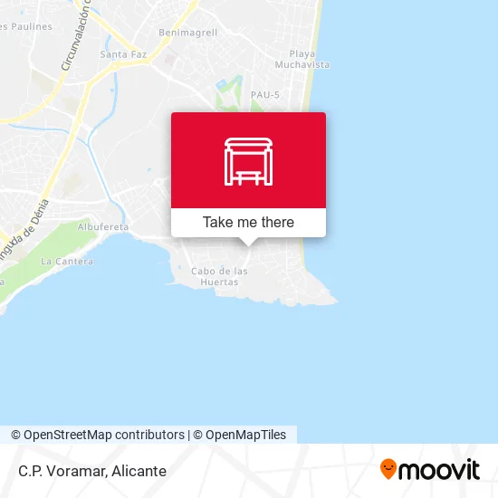 C.P. Voramar map