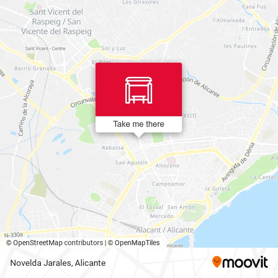 Novelda Jarales map