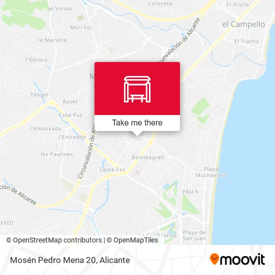 Mosén Pedro Mena 20 map