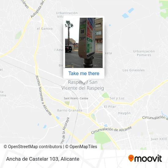 Ancha de Castelar 103 map