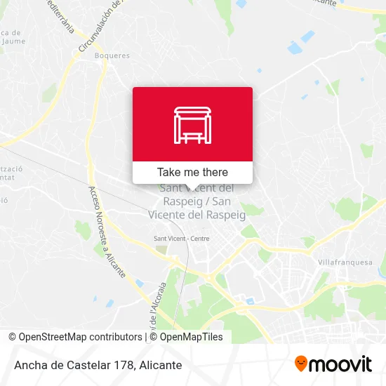 Ancha de Castelar 178 map