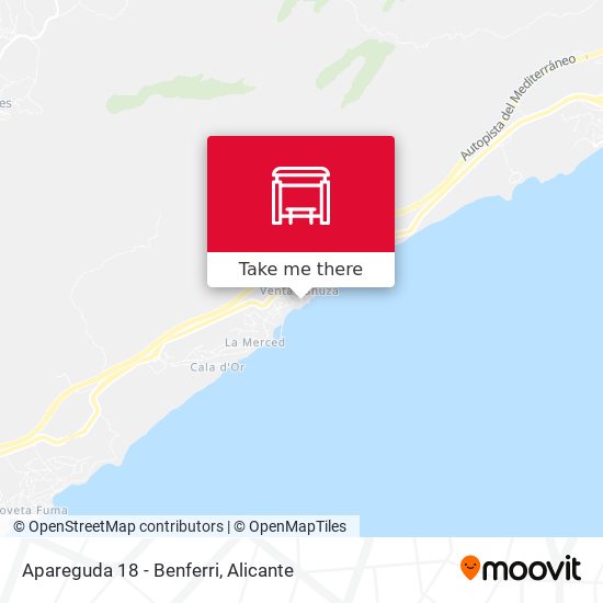 Apareguda 18 - Benferri map
