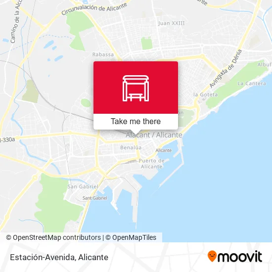 Estación-Avenida map