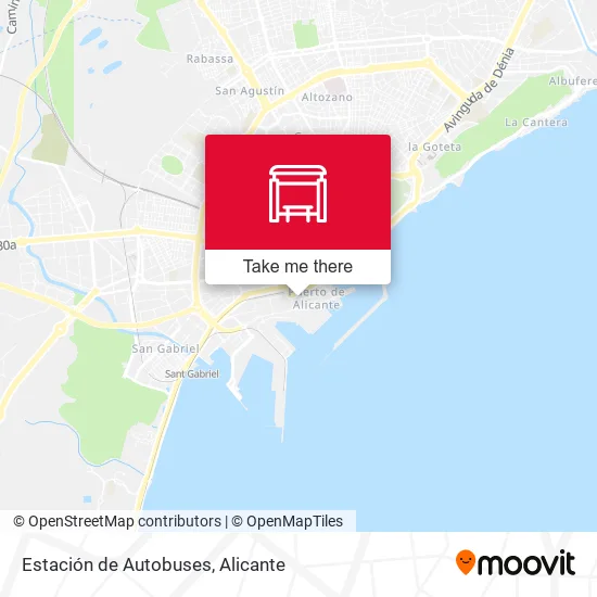mapa Estación de Autobuses