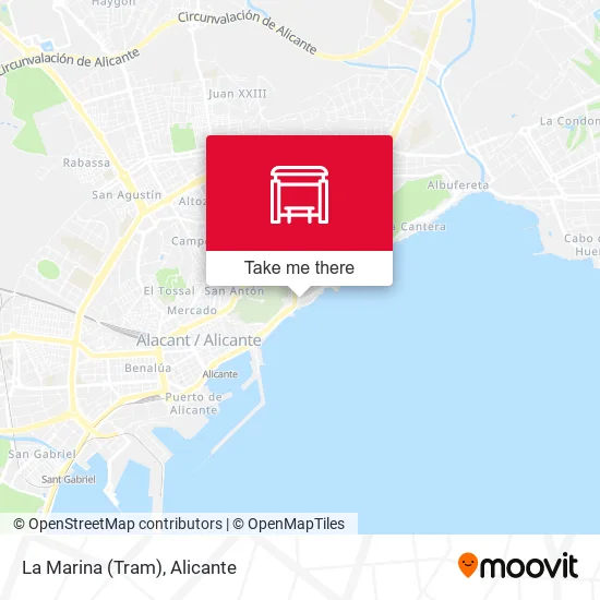 La Marina (Tram) map