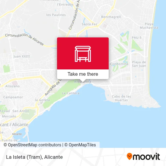 La Isleta (Tram) map