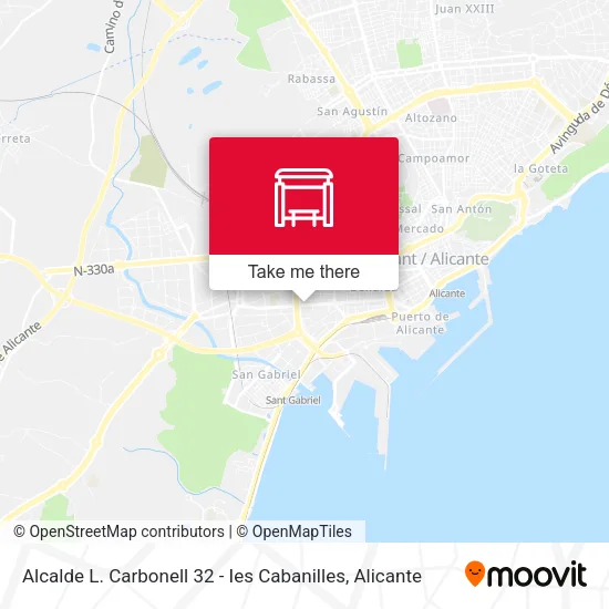 Alcalde L. Carbonell 32 - Ies Cabanilles map