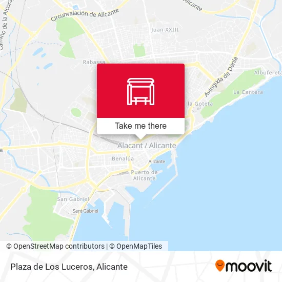 Plaza de Los Luceros map