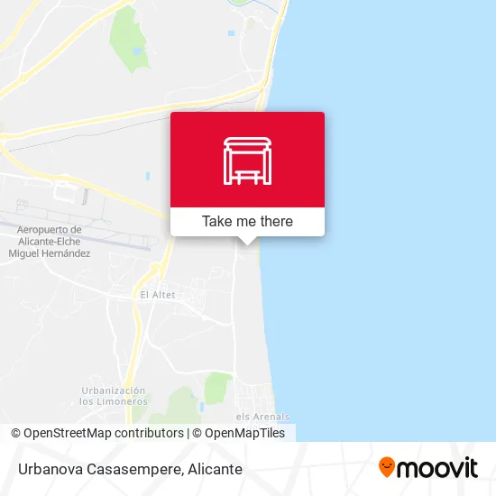 Urbanova Casasempere map