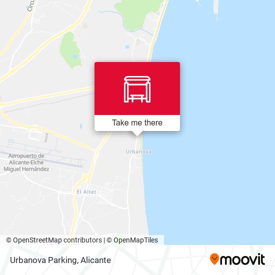 Urbanova Parking map