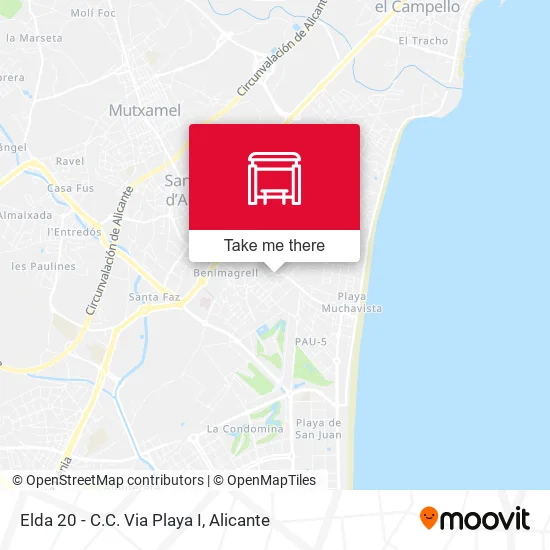 Elda 20 - C.C. Via Playa I map