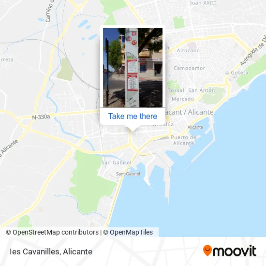 Ies Cavanilles map