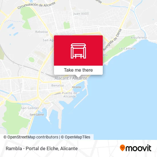 Rambla - Portal de Elche map