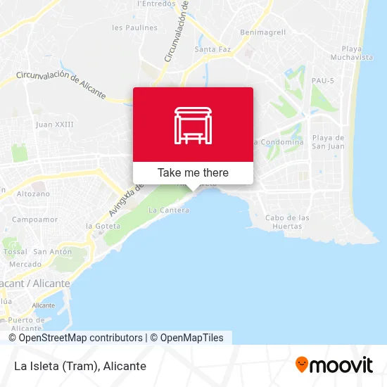 La Isleta (Tram) map