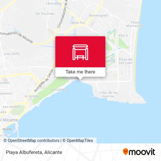 Playa Albufereta map
