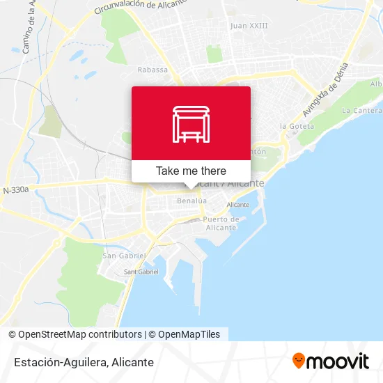 Estación-Aguilera map