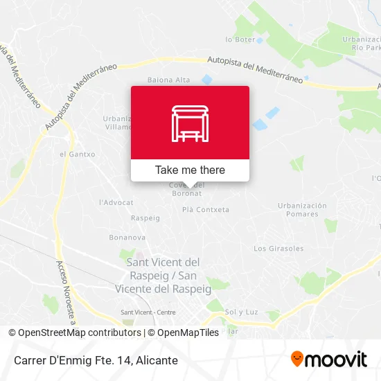 Carrer D'Enmig Fte. 14 map