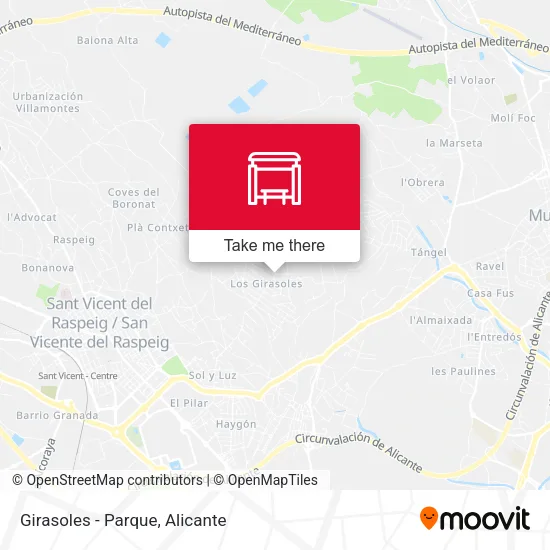 mapa Girasoles - Parque