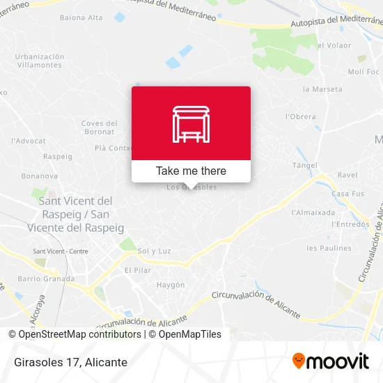 Girasoles 17 map