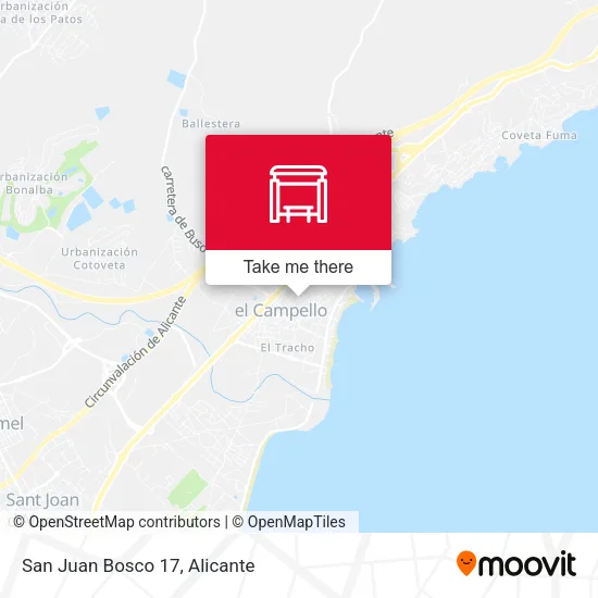San Juan Bosco 17 map
