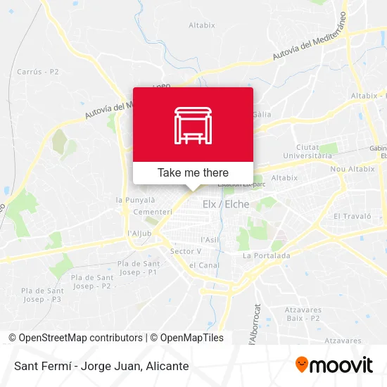 Sant Fermí - Jorge Juan map