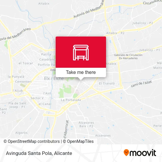 Avinguda Santa Pola map