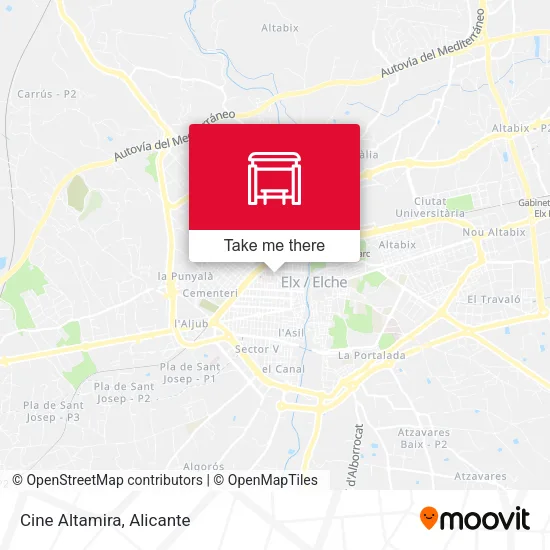 Cine Altamira map