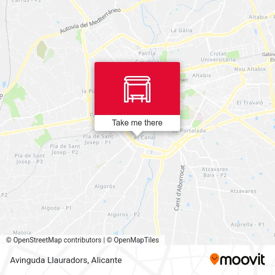 Avinguda Llauradors map