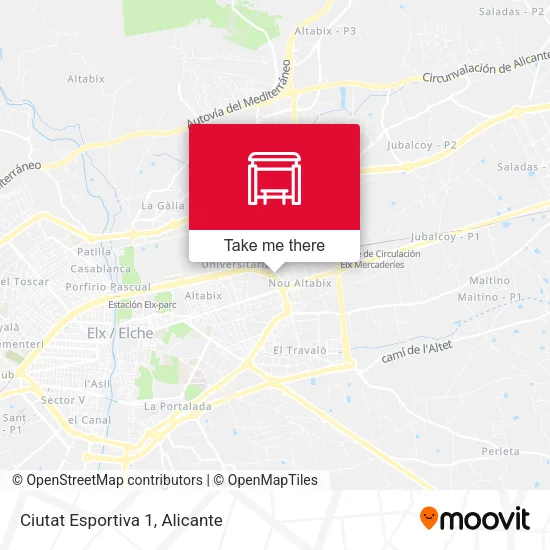 Ciutat Esportiva 1 map