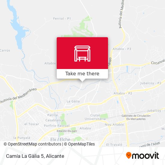 Camía La Gàlia 5 map