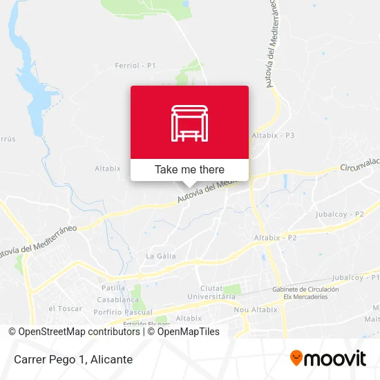 mapa Carrer Pego 1