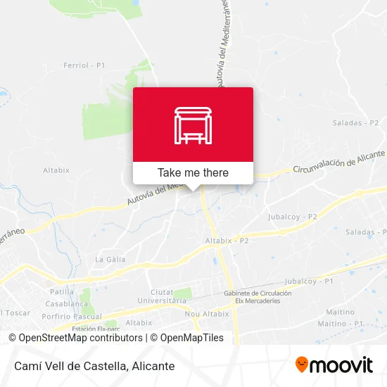 Camí Vell de Castella map