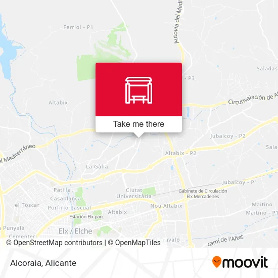 Alcoraia map
