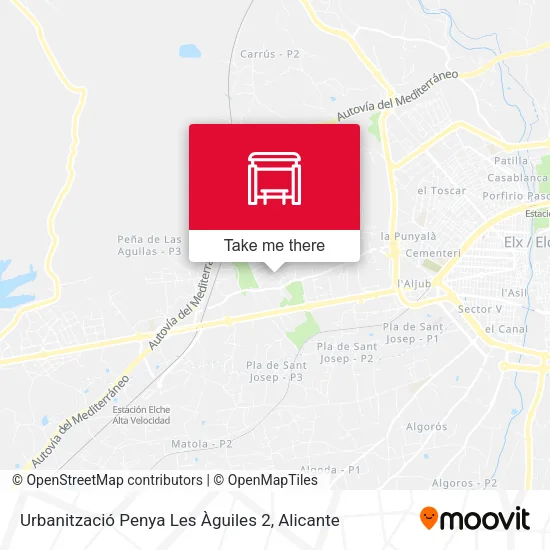 Urbanització Penya Les Àguiles 2 map